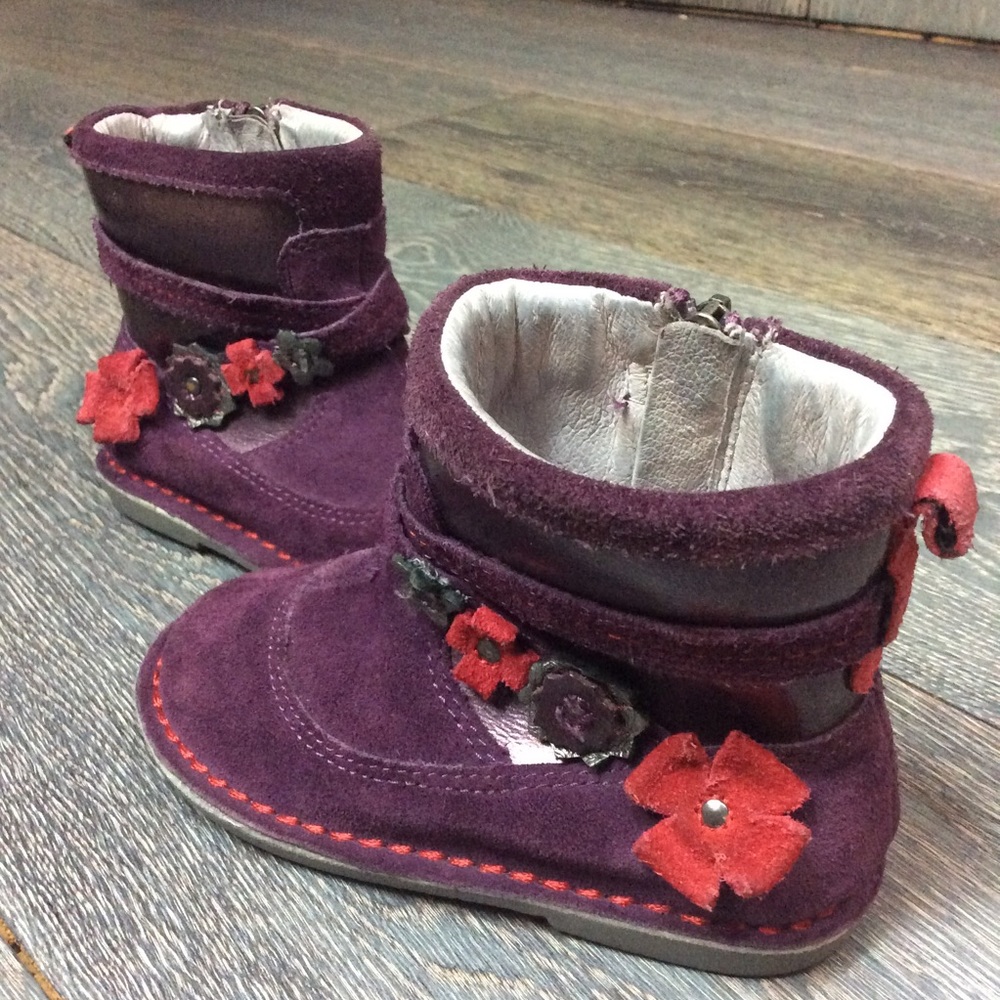 Stride Rite Boots Medallion Roslin Leather Suede - Picture 7 of 8